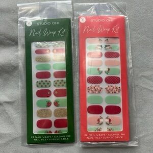 Holiday Nail Wrap Kits - 2 sets